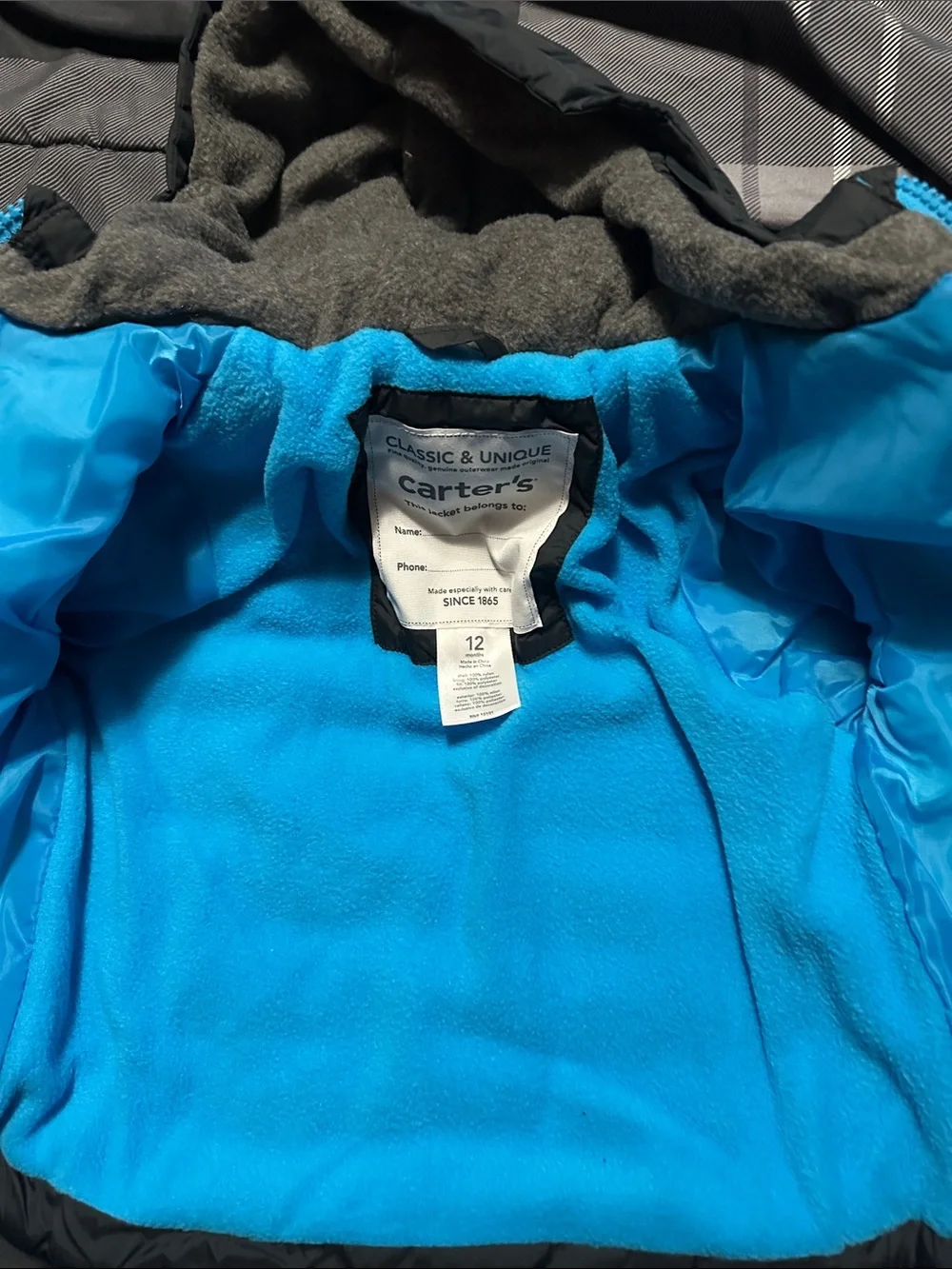 Carters insulated puffer